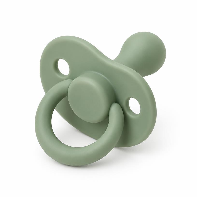 One-Piece Silicone Pacifier in Sage